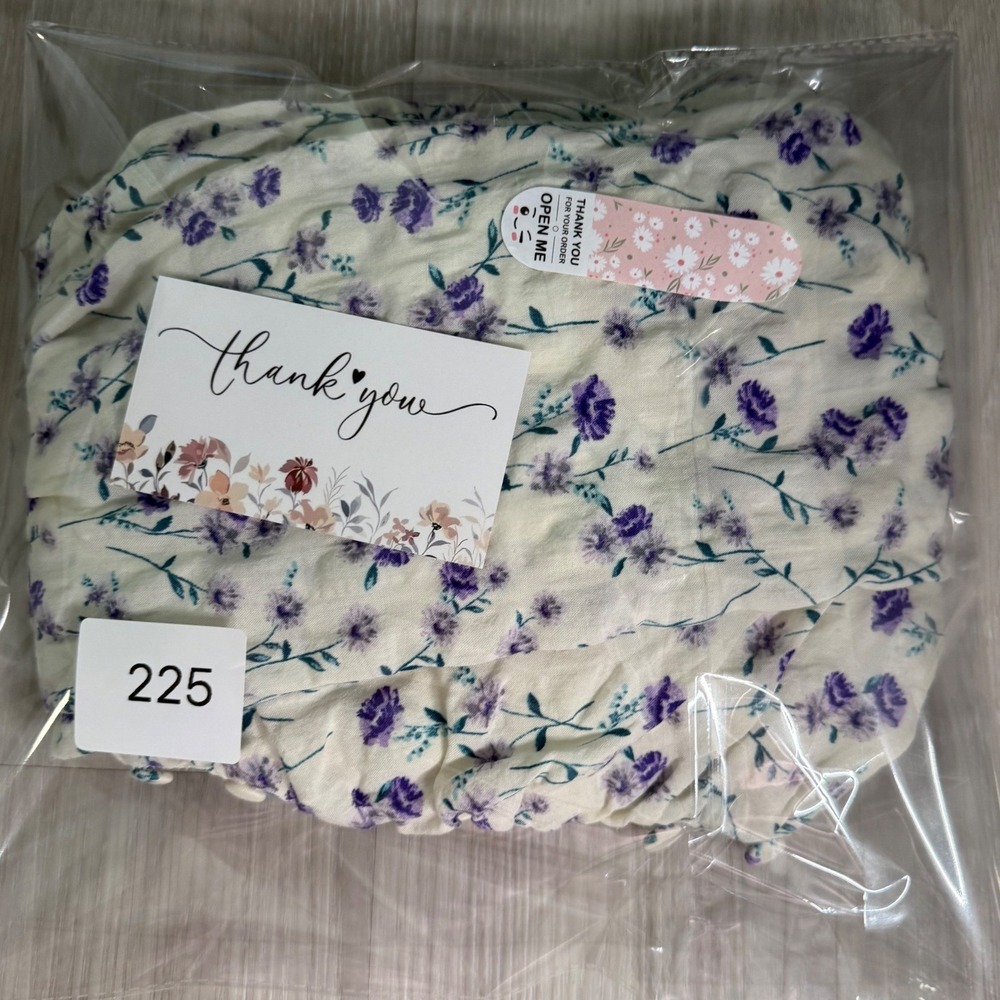 Zara Purple Floral Square Neck Crop Top Long Sleeve Smocked Back XS - Picture 8 of 10